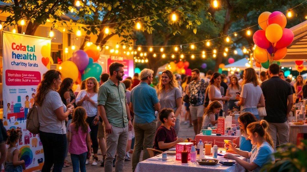 participating in fundraising activities